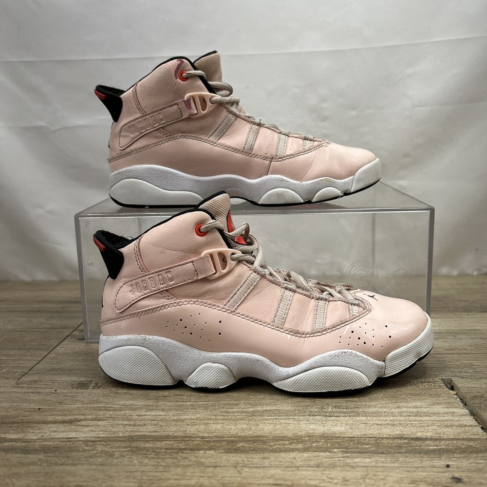 Nike‎ Air Jordan 6 Rings Atmosphere Pink 323432-602 Girl's Youth Size US 3Y